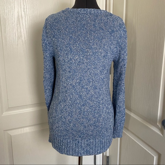 L.L. Bean Cotton Ragg Marled Sweater - Picture 2 of 9